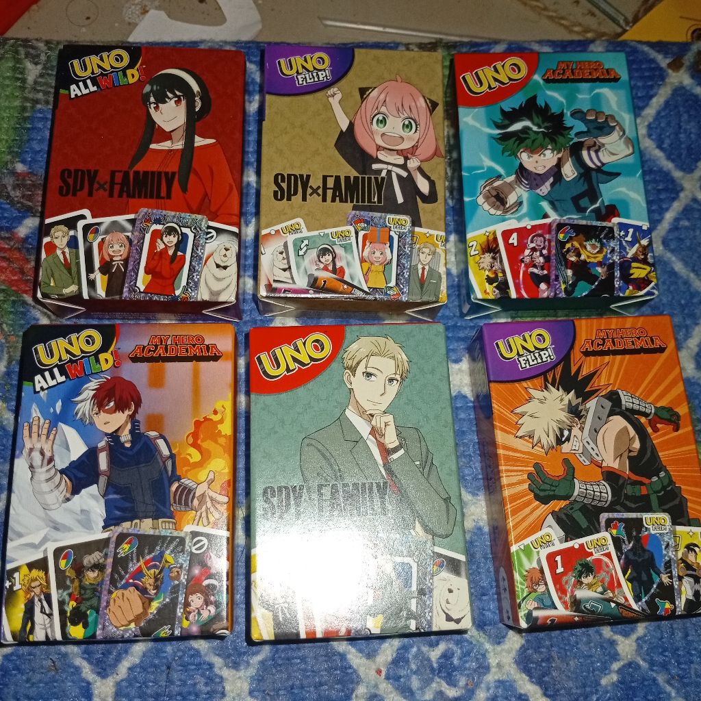 happy meal toys Uno card anime 2026 full set