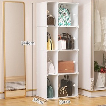 Lemari Plastik Susun  Rak Tas Lemari Portable