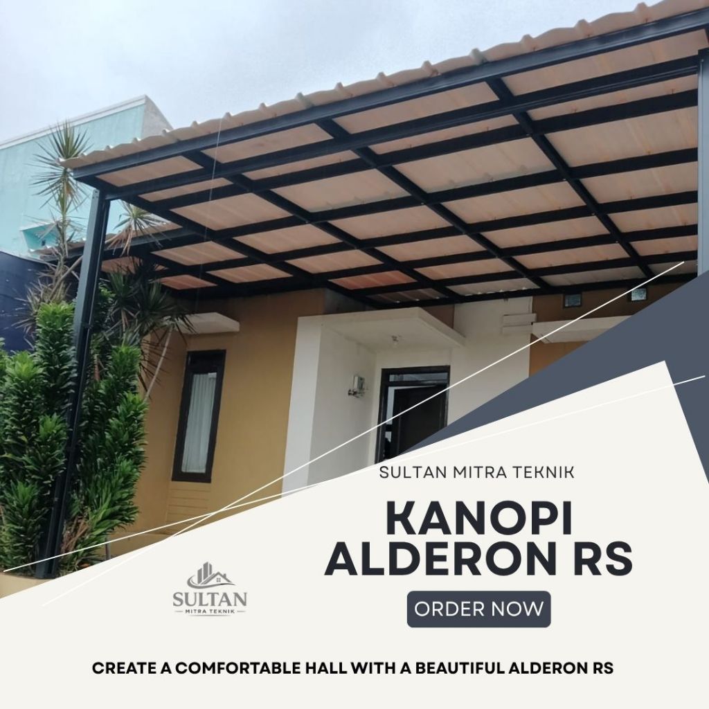 Kanopi Baja Ringan Alderon RS | Jasa Pasang Kanopi Carport & Teras