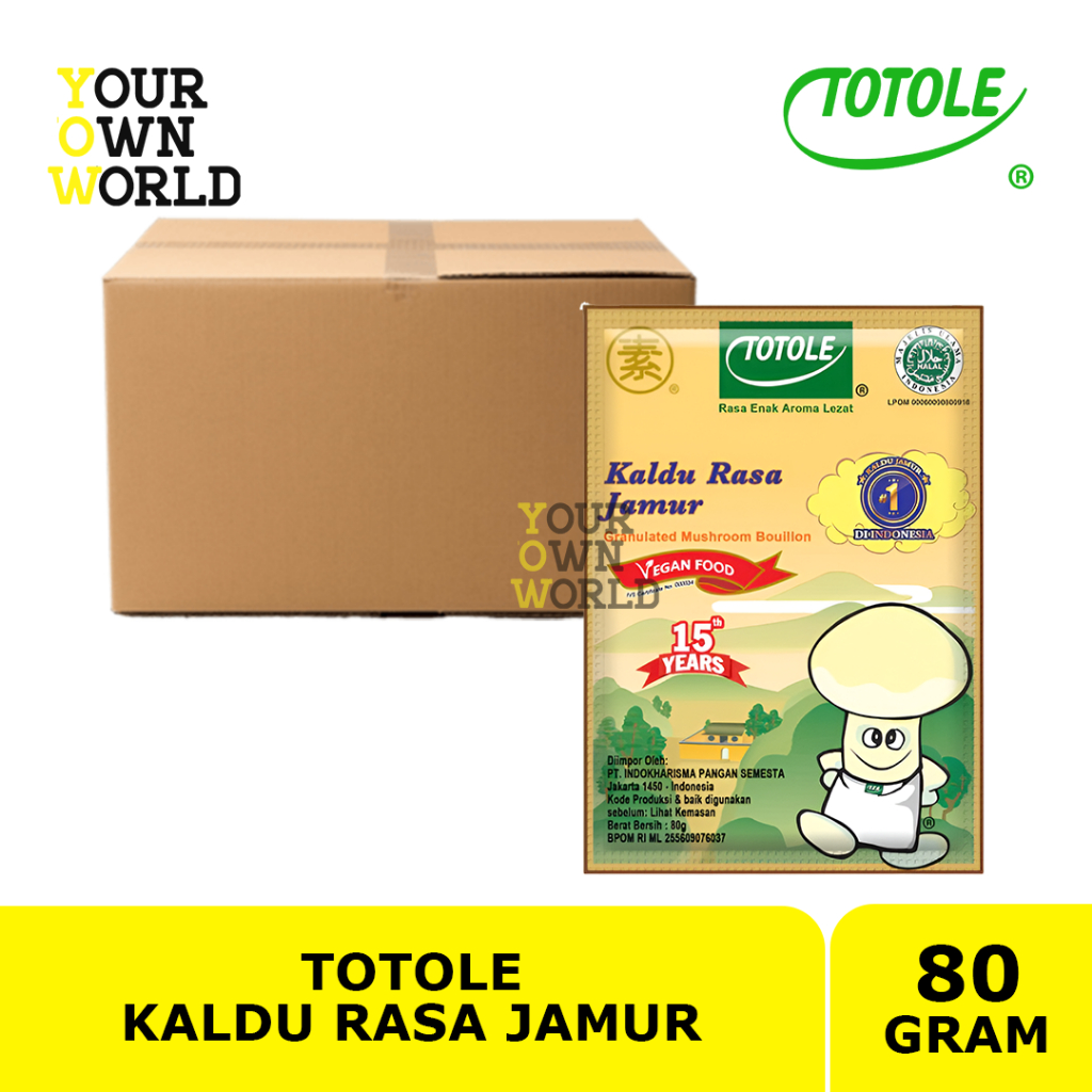 CTN - TOTOLE Kaldu Jamur 80 gram (1 DUS) | TOTOLE Kaldu Rasa Jamur 80gr 1 DUS | TOTOLE Mushroom Boui