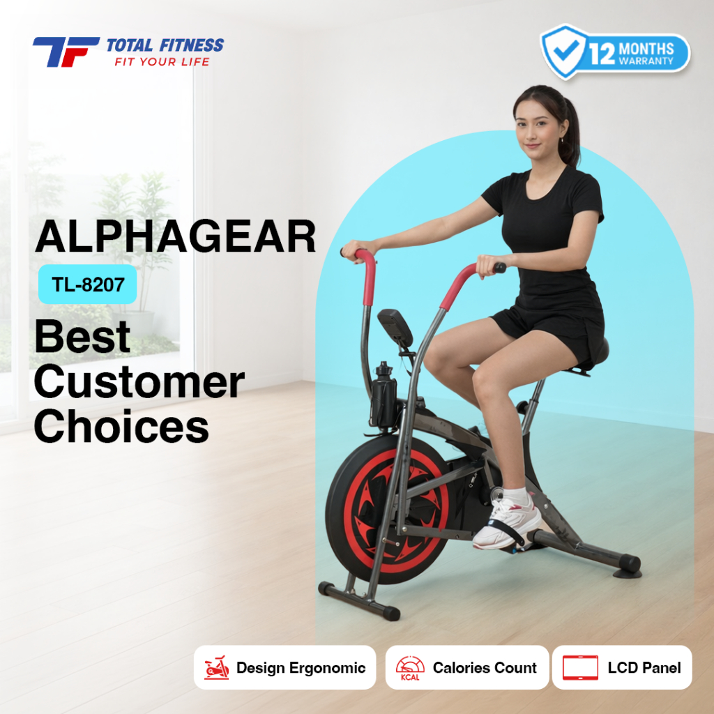 TOTAL FITNESS Sepeda Statis Olahraga Indoor Platinum Bike TL 8207