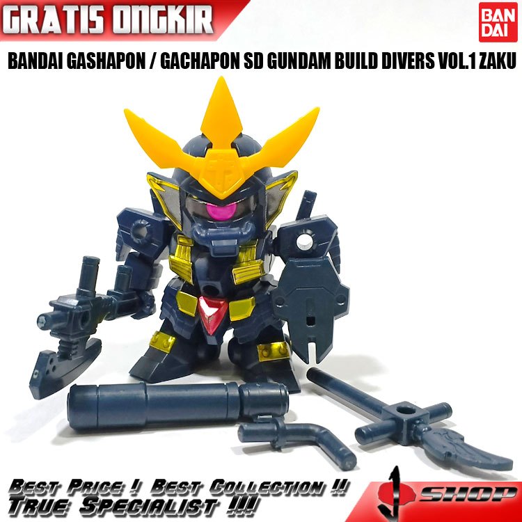 BANDAI GASHAPON / GACHAPON SD GUNDAM BUILD DIVERS VOL.1 ZAKU GCPN407