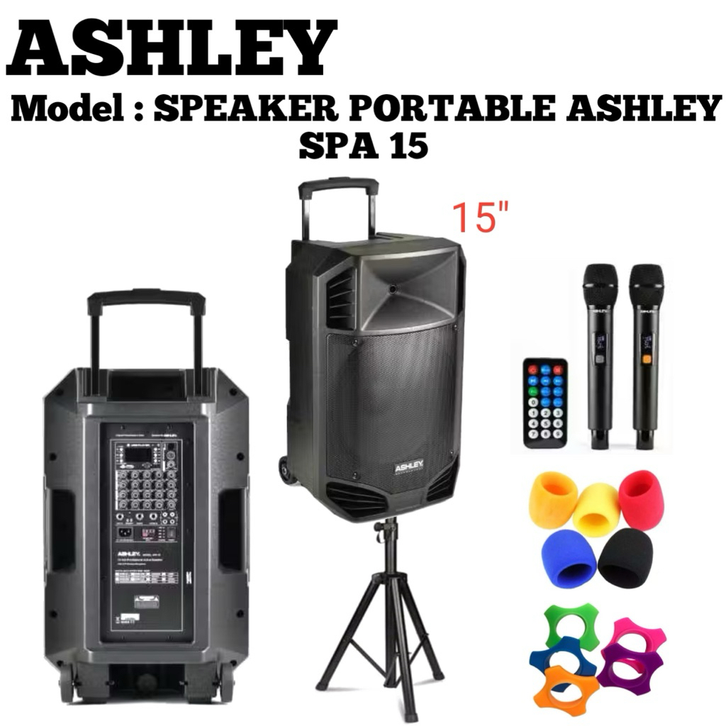Speaker Portable Ashley Spa 15 Original Speaker Ashley 15inch Garansi resmi