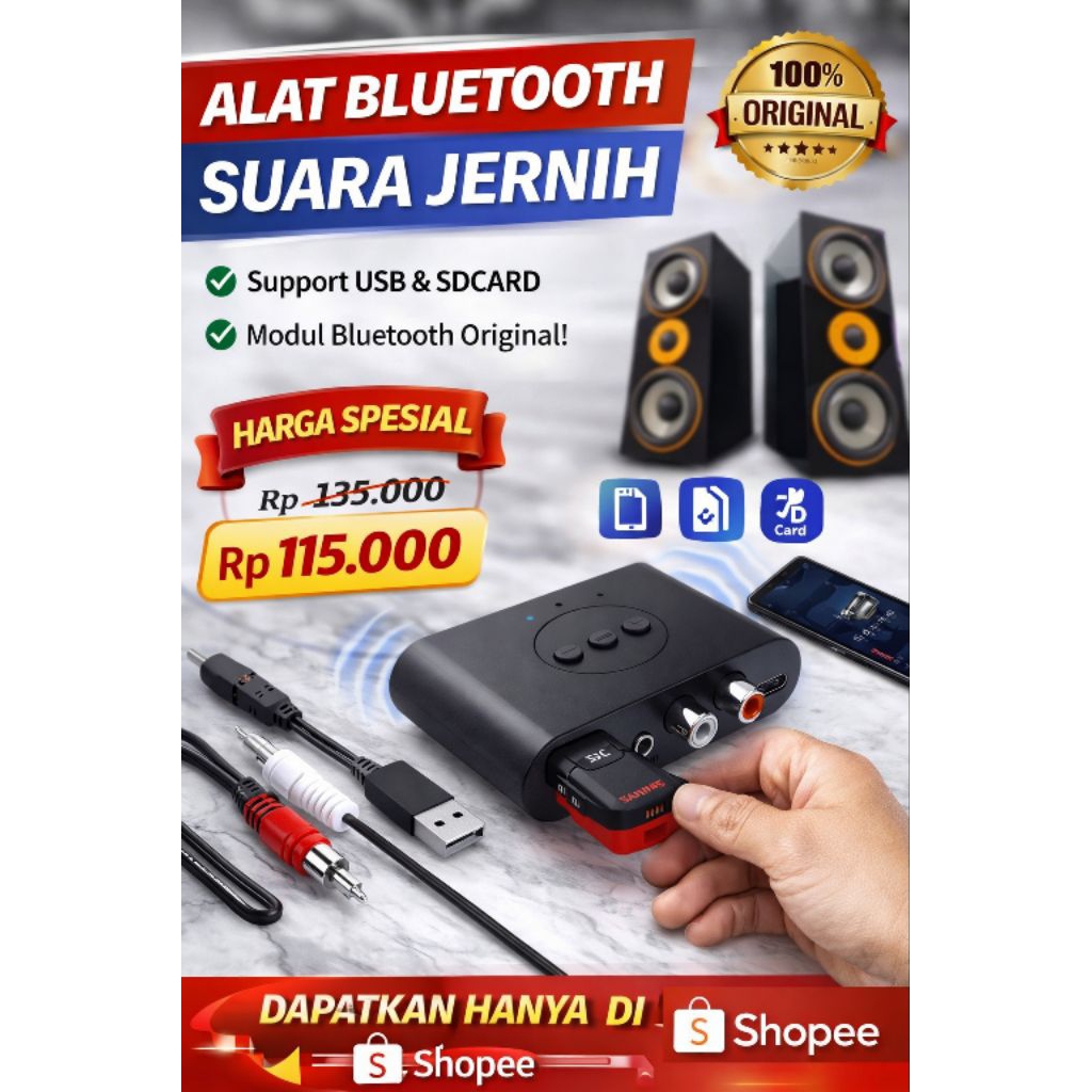 alat Bluetooth buat speaker aktif dan mobil