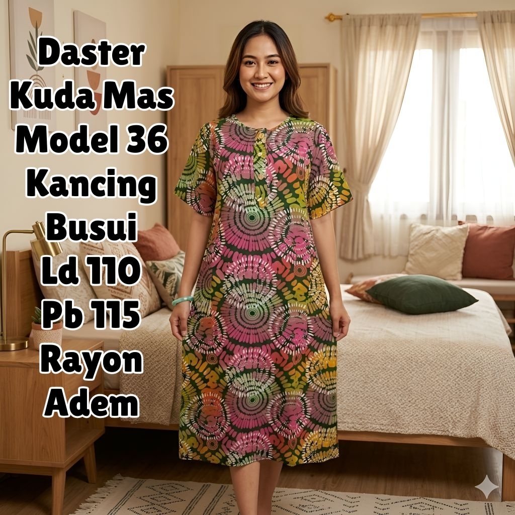 Daster Kuda Mas Model 36 Premium Ld110 Pb115 Busui
