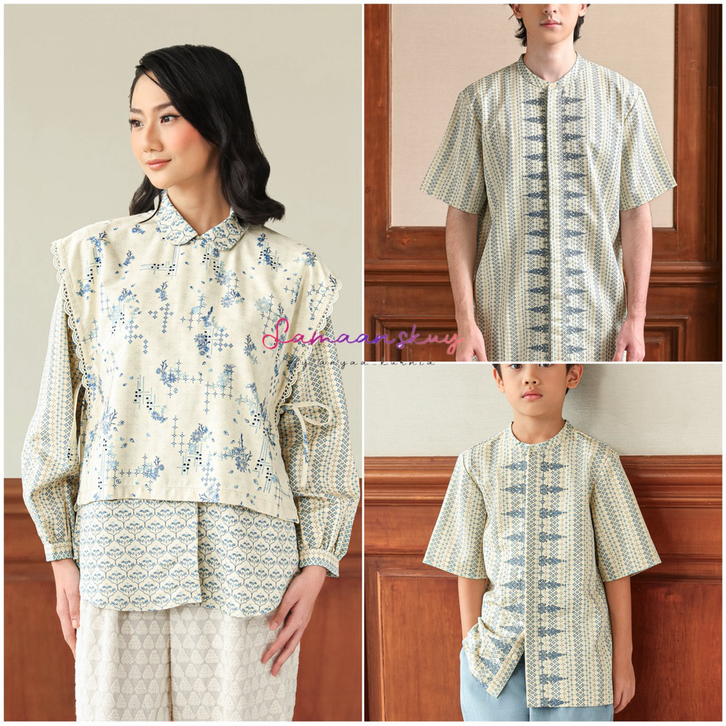 Preloved Geulis - Darlia Set (s) - Zauran Koko (1-2) - Fauzida Koko (M) - Blue