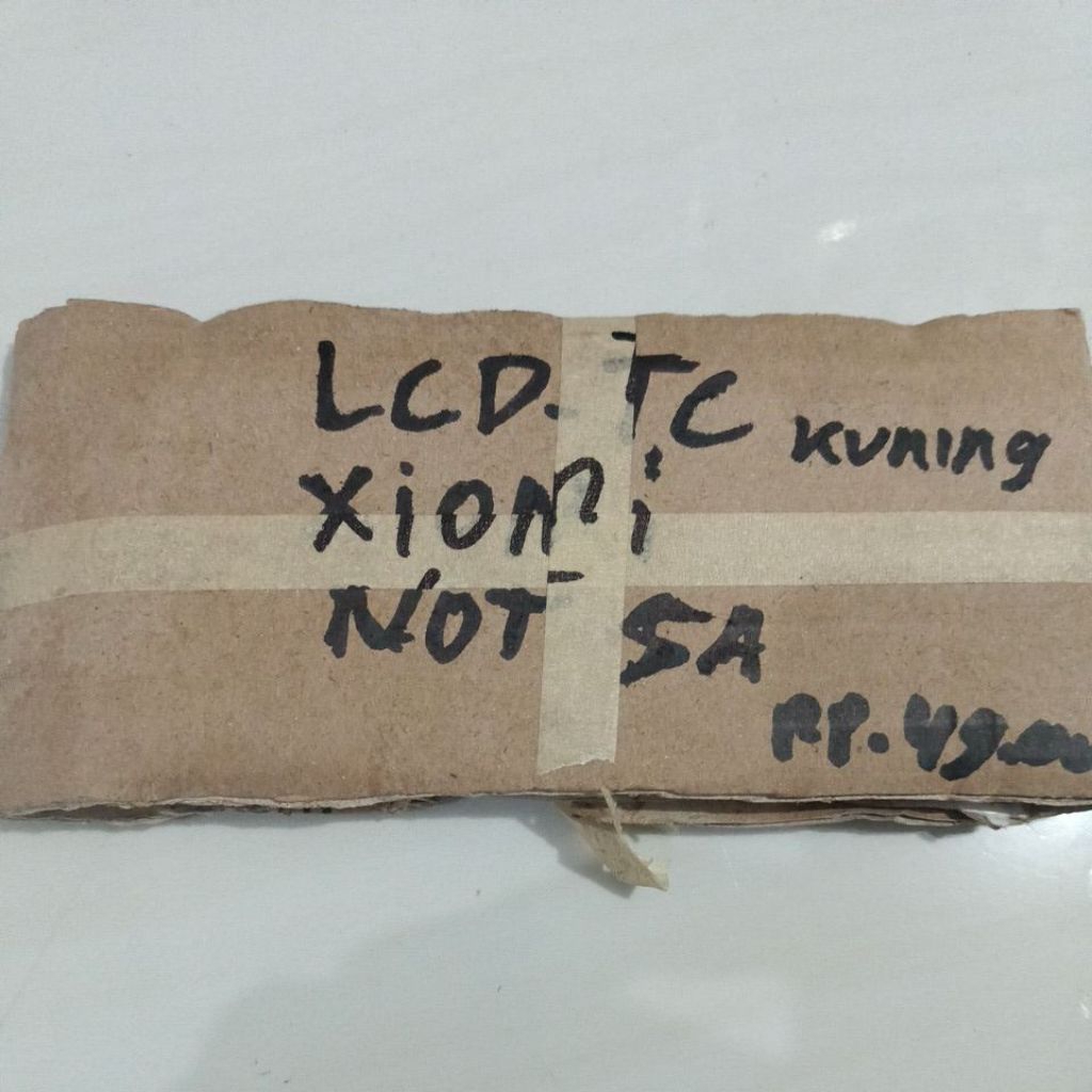 Lcd Tc minus Lcd Kuning Hp Redmi Not 5A ori cabutan normal