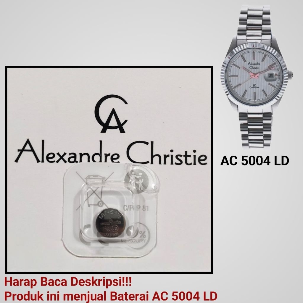 Baterai Jam Tangan Alexandre Christie AC 5004 LD