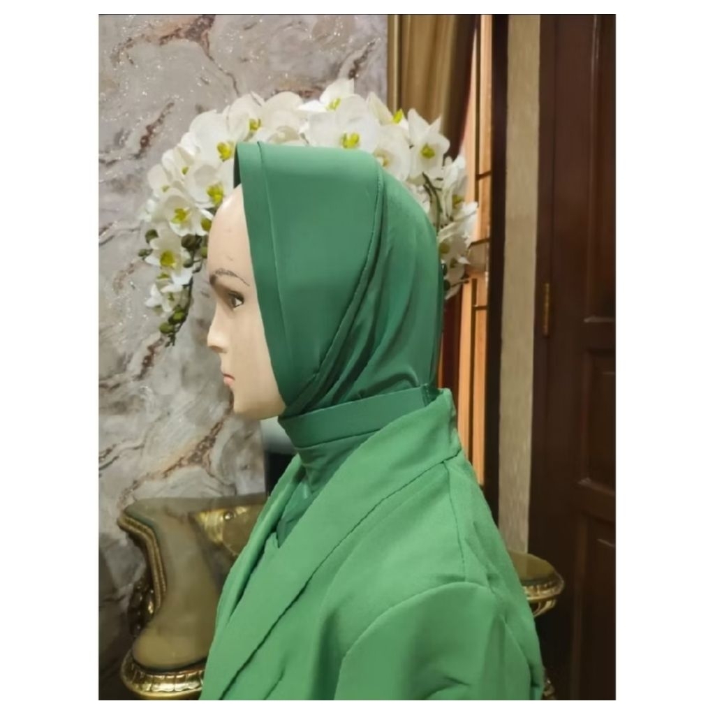 jilbab psr persit hijau tua terbaru