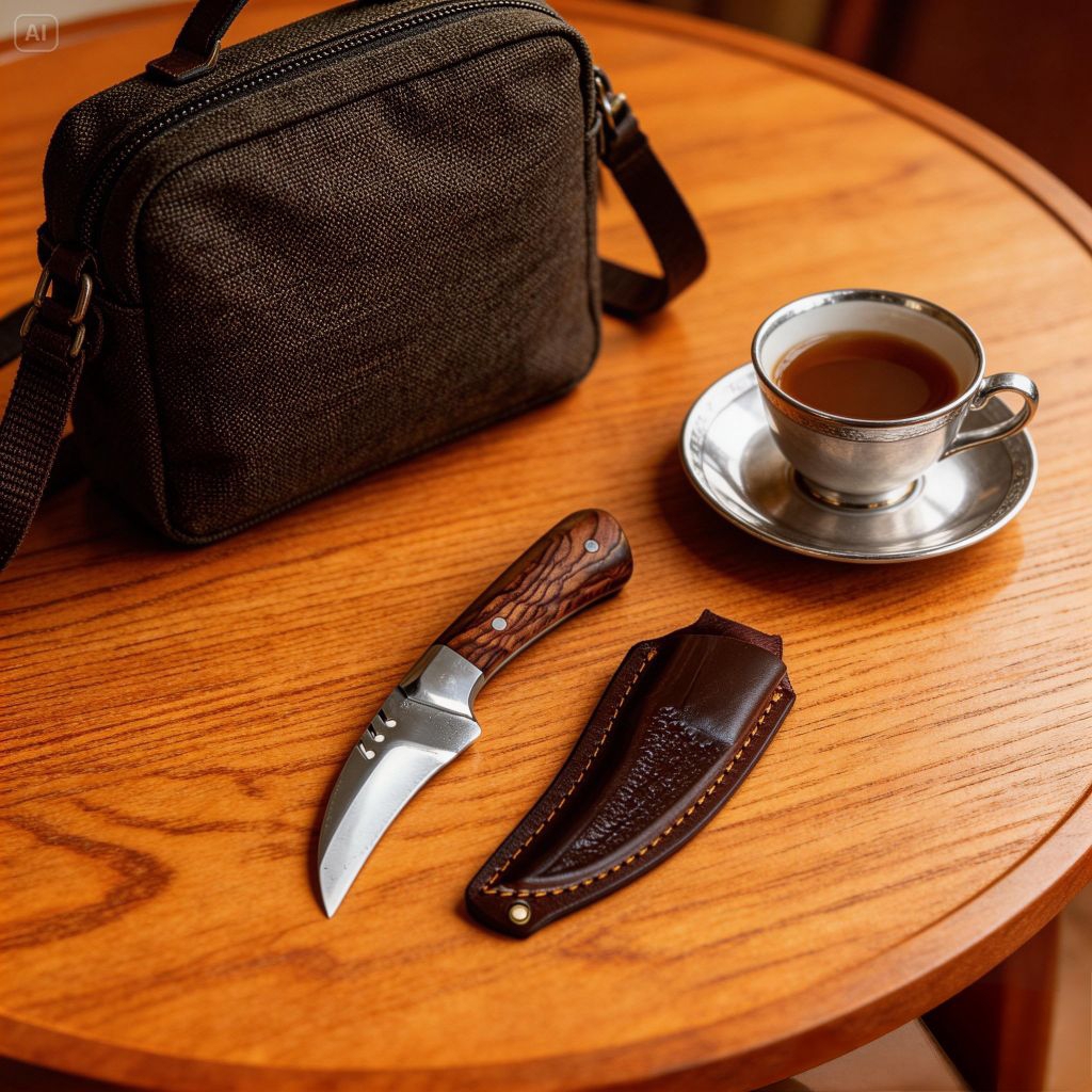 pisau HSS fulltank seset kulit sapi