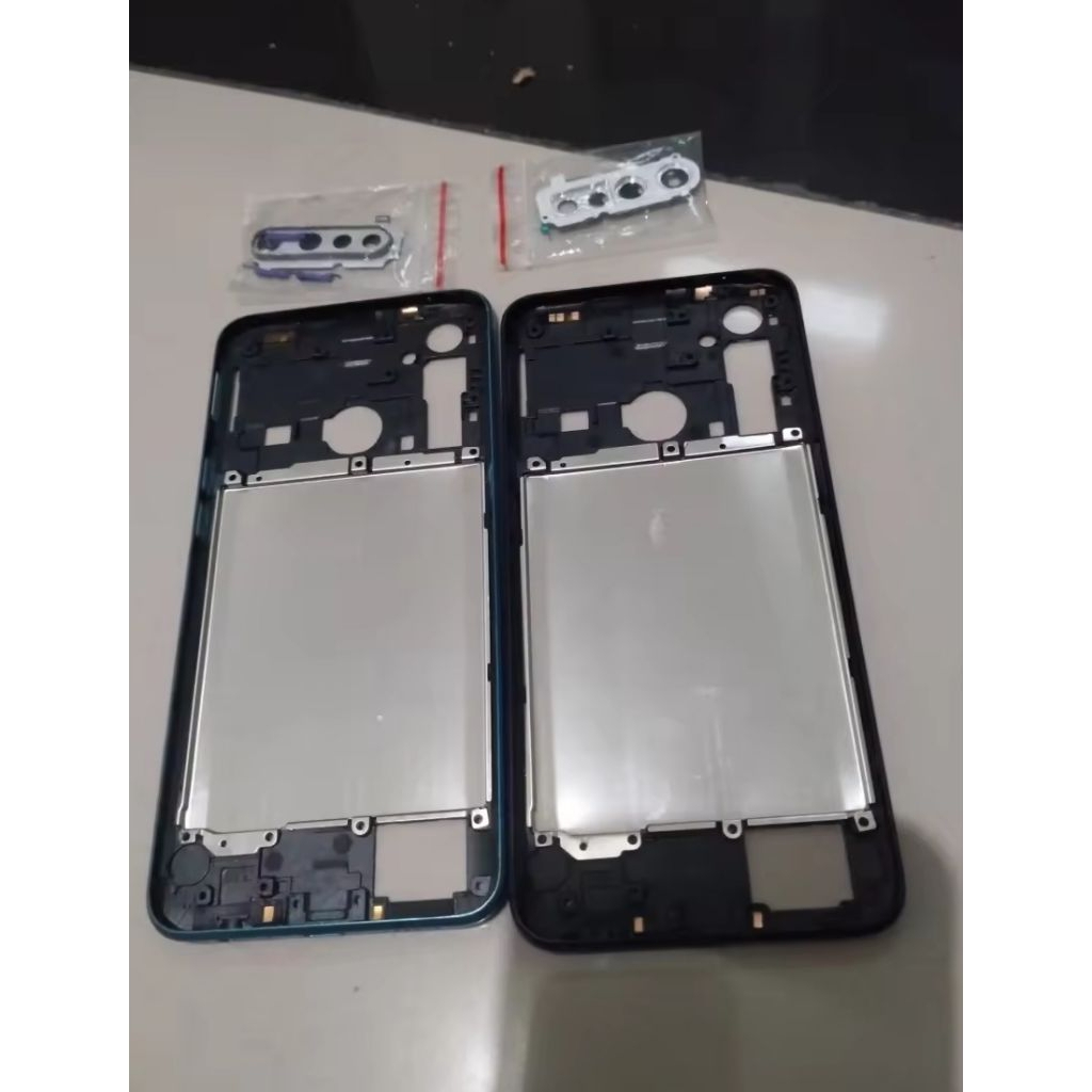 BEZEL BEZZEL TULANG SAMPING REALME 5 PRO ORIGINAL. Plus Ring Camera.