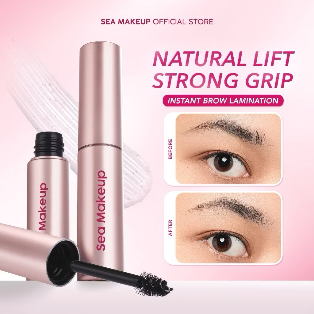 (READY‼️) Sea Makeup NATURAL LIFT STRONG GRIP Browstage Grip & Lift Gel -  Eyebrow Pomade Browcara M