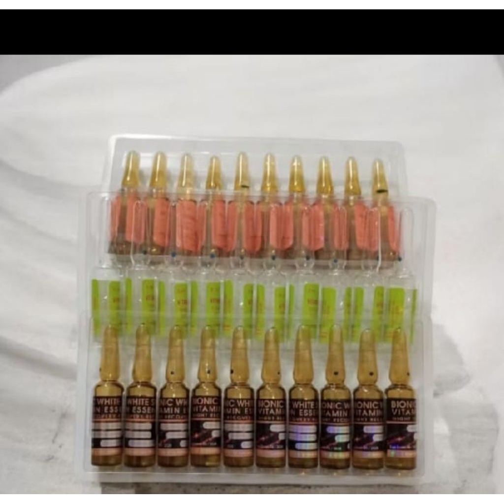 Bionic white skin +Vit c 10 ampul original termurah
