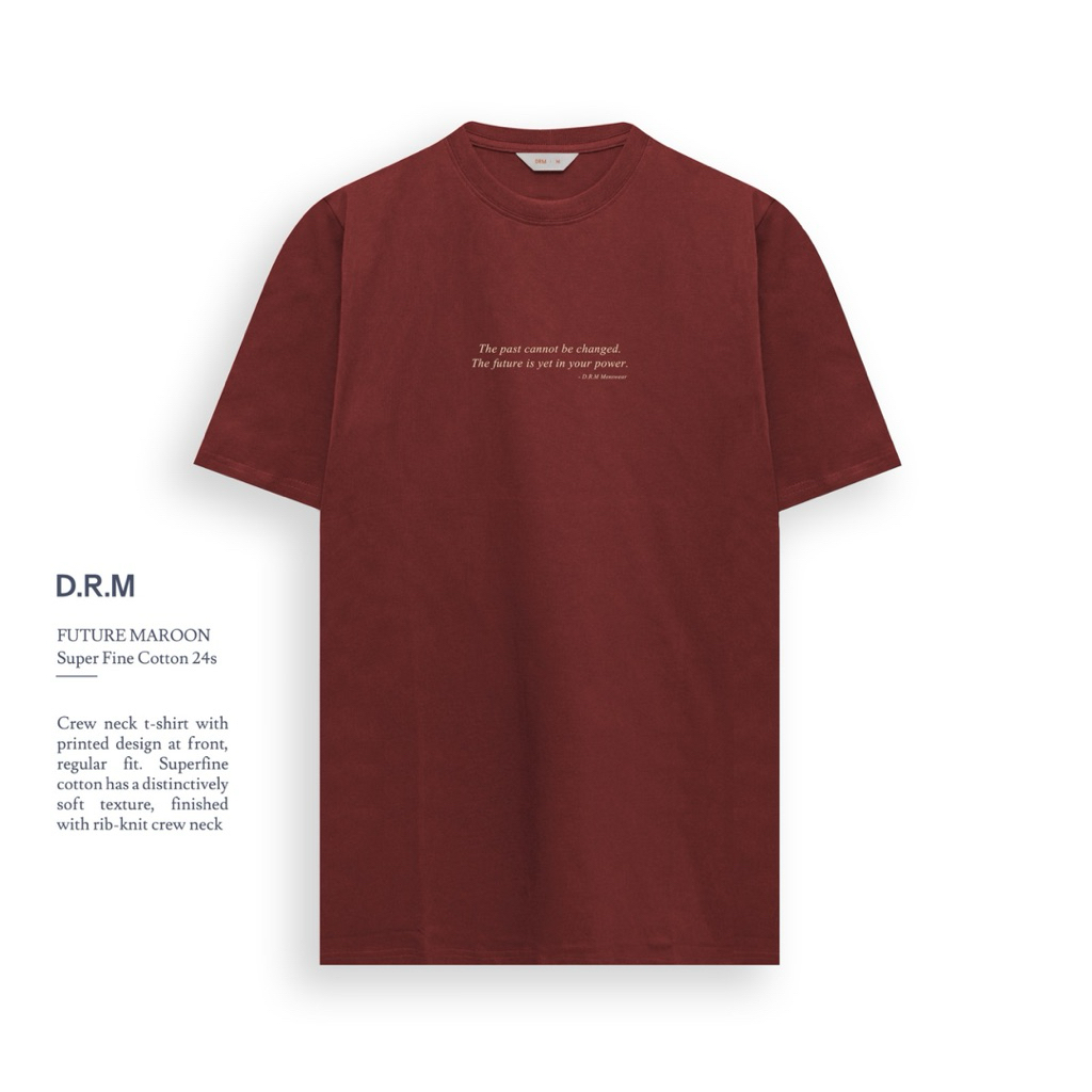 kaos drm | drm wear ~ tshirt future maroon