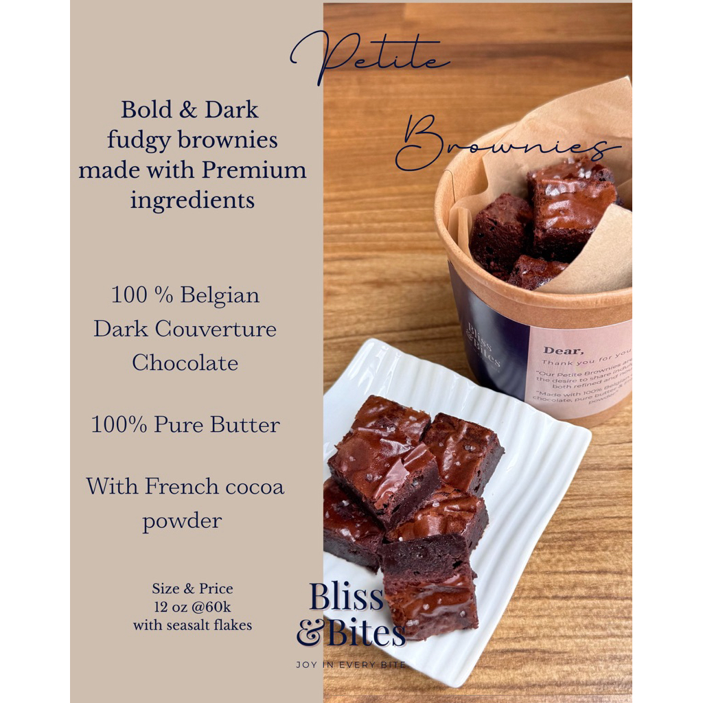 Petite Brownies / Brownies Callebaut / Brownies Cup / Brownies Bites