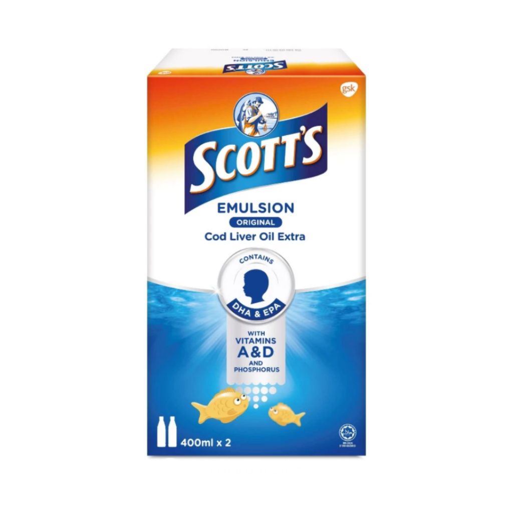 SCOTT'S Emulsion Original Malaysia (400ml x 2)