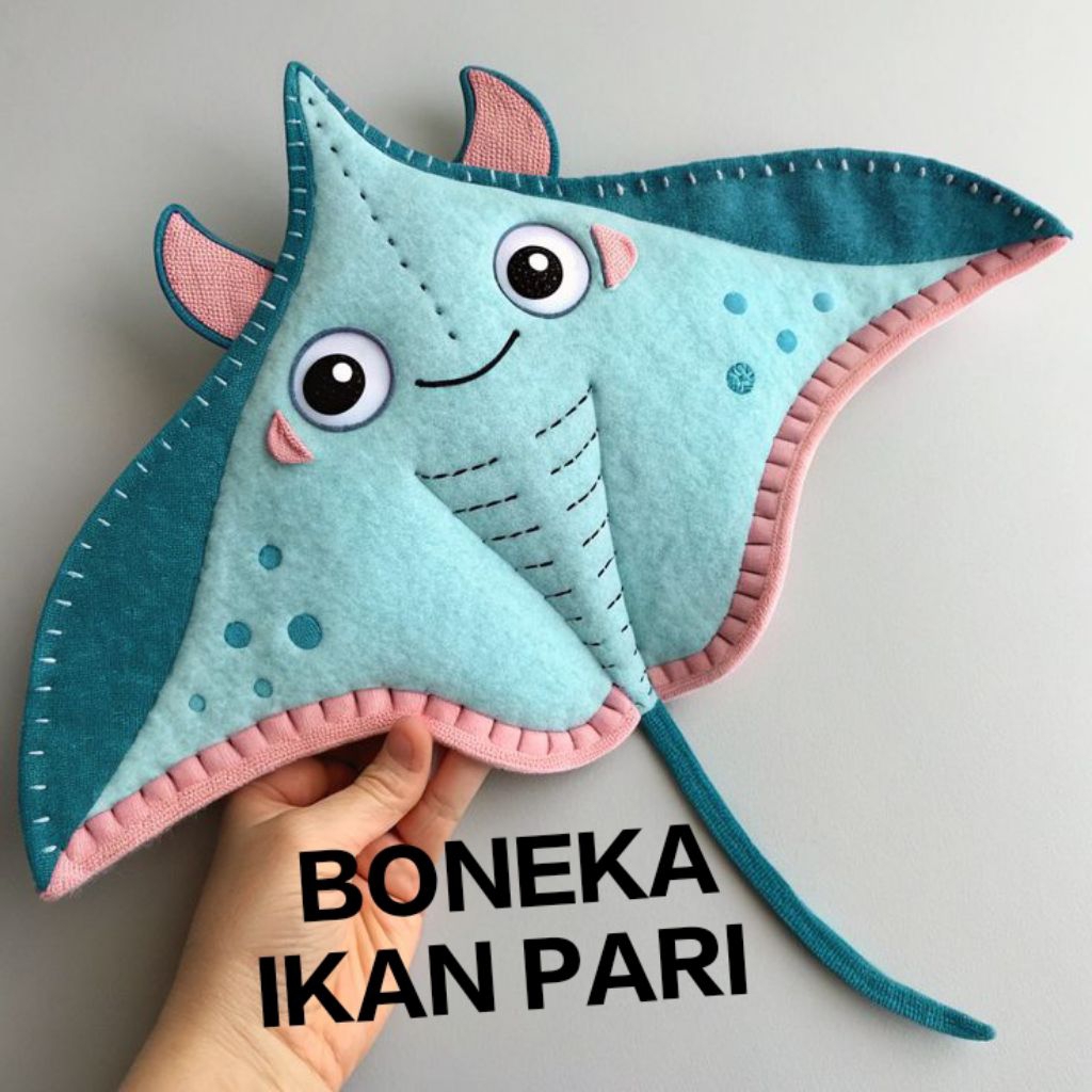 MAINAN BONEKA IKAN PARI/BONEKA FLANEL