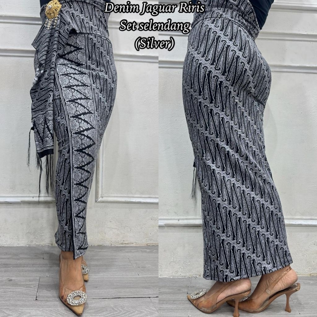 Kamen Bali /rok/  Kamen jadi DENIM motif garvita