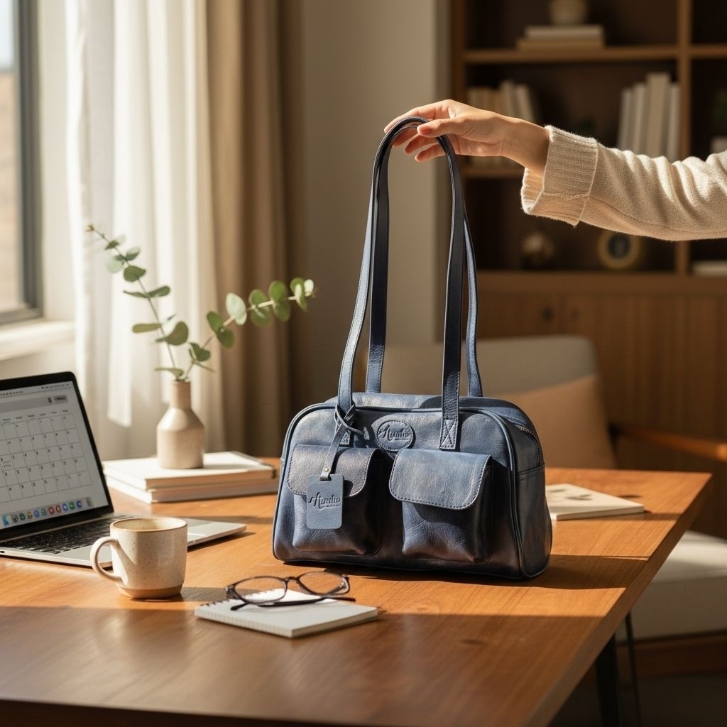 NEW ELSA LEATHER BAG ORIGINAL BY ANANTIO