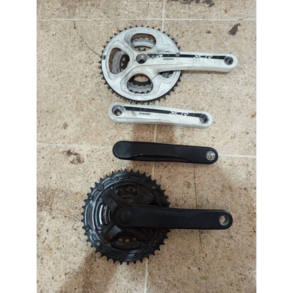 crank suntour putih