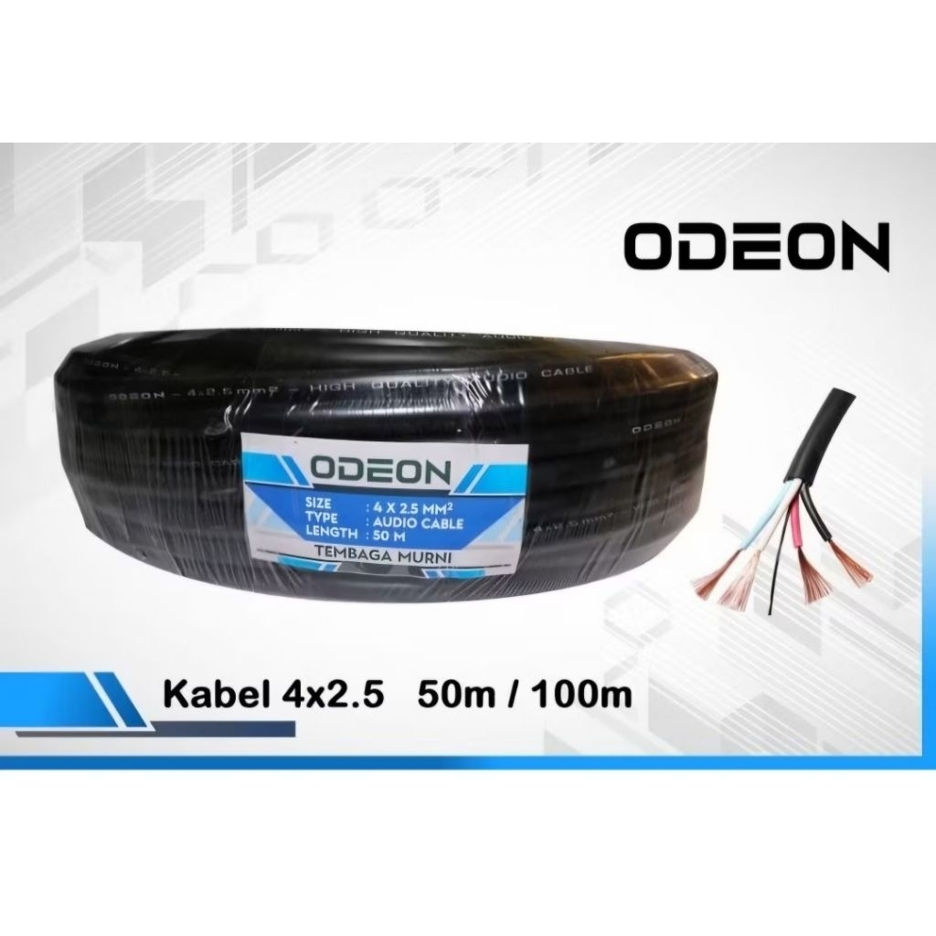 KABEL ODEON 4X2,5 50M / Kabel Speaker Odron 4x2,5
