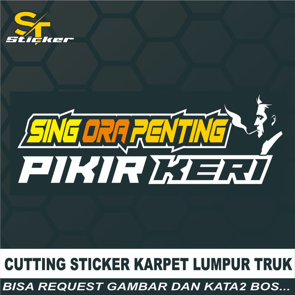 Sticker karpet lumpur/eblek truck,pick up,DLL