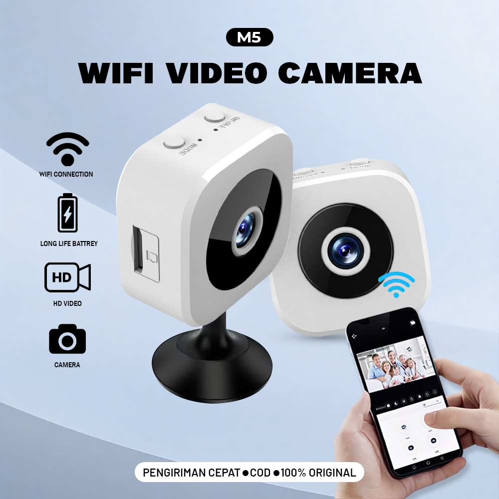 MOCHO M5 CCTV Mini Wifi HD 1080P Mini Camera Wifi CCTV Mini Wireless Tersembunyi Tanpa Kabel Micro K