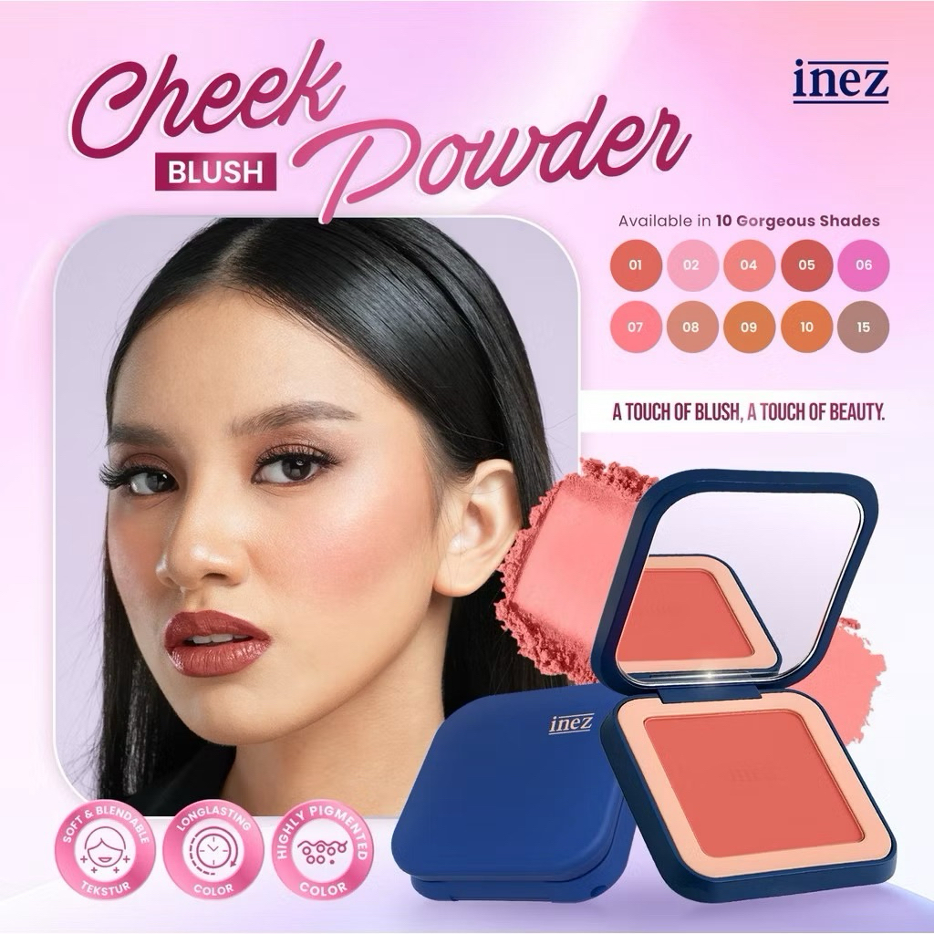 CHEEK BLUSH POWDER INEZ/BLUSH ON INEZ