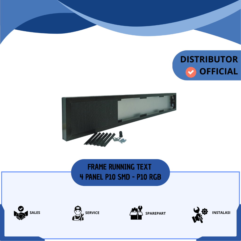 FRAME RUNNING TEXT 4 PANEL P10 SMD P10 RGB