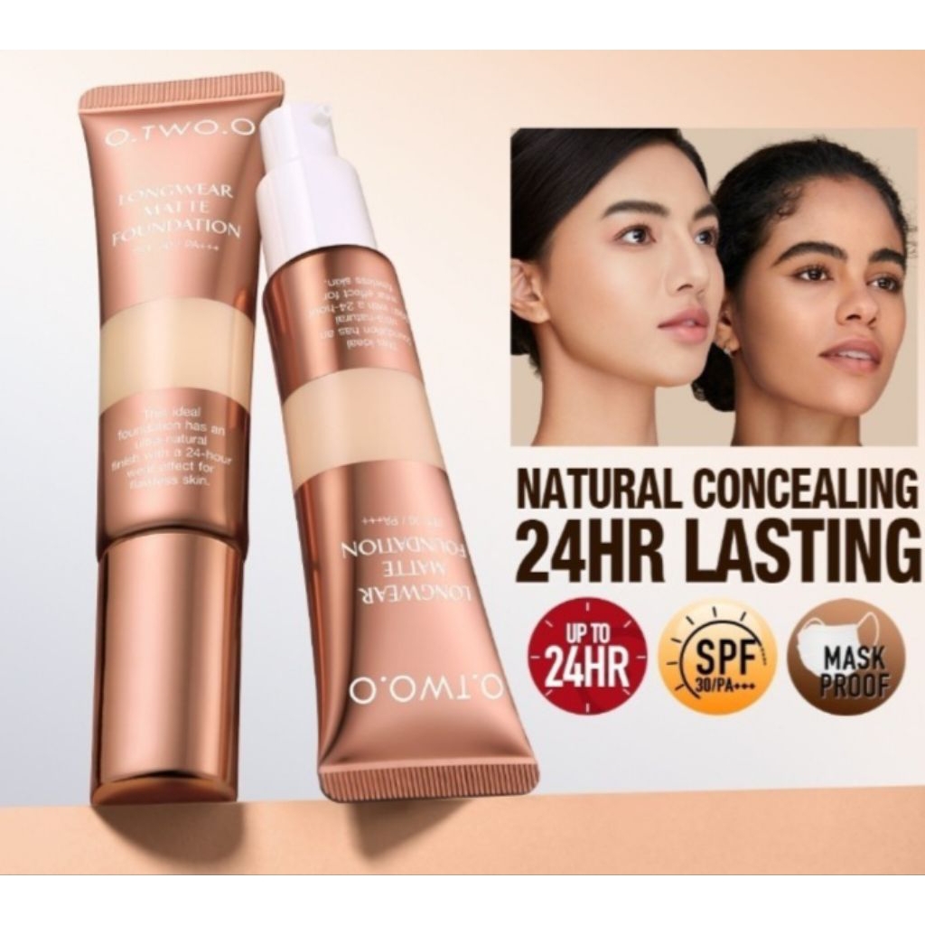 O.TWO.O Ultra Longwear Matte Foundation l N 110Naturall Fair l N 120NATURALL l N 220 To Warm l N 230