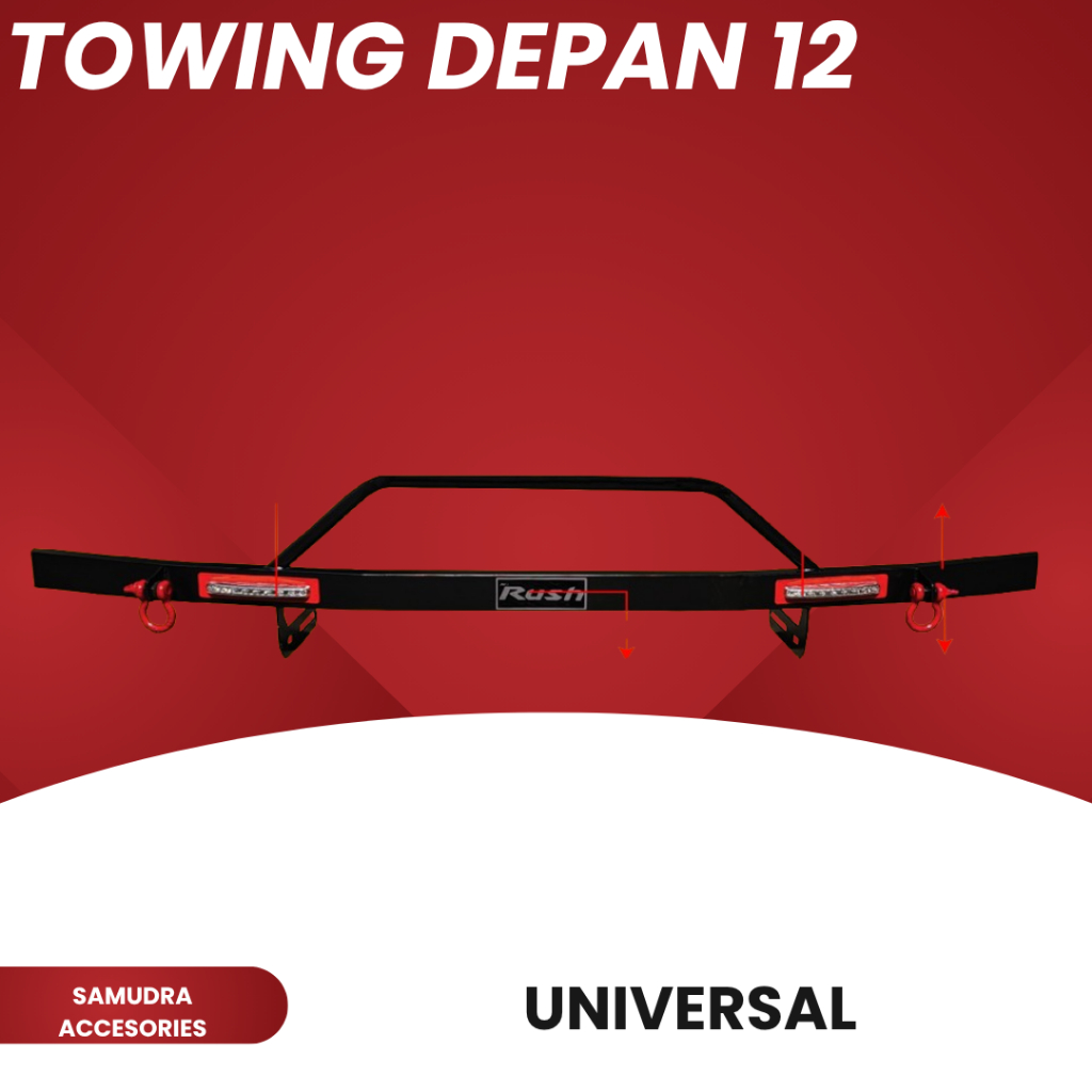 [ CUSTOM ] TANDUK DEPAN + TOWING BELAKANG INNOVA/FORTUNER/RUSH/TERIOS/AVANZA/XENIA/CALYA/SIGRA/AGYA