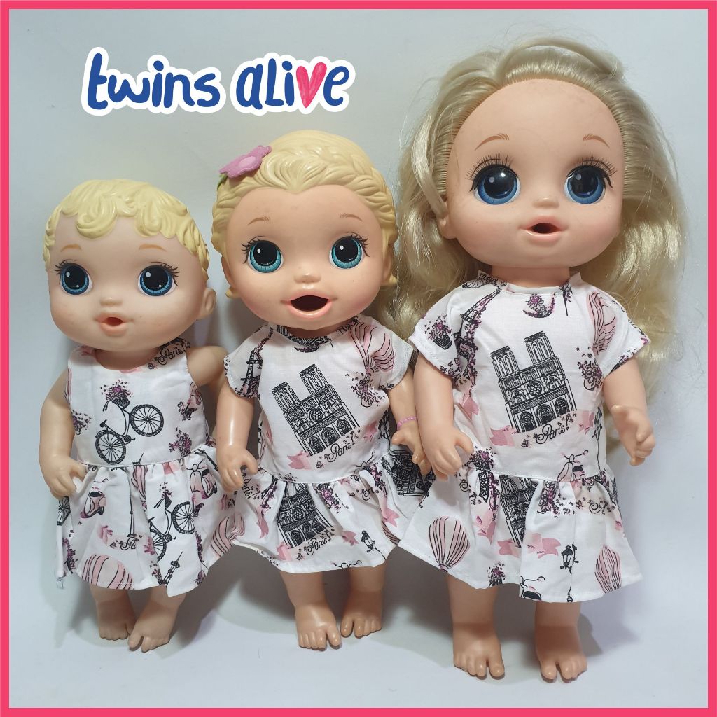 READY  Baju Boneka Baby Alive Animator Dress Baby Doll Paris