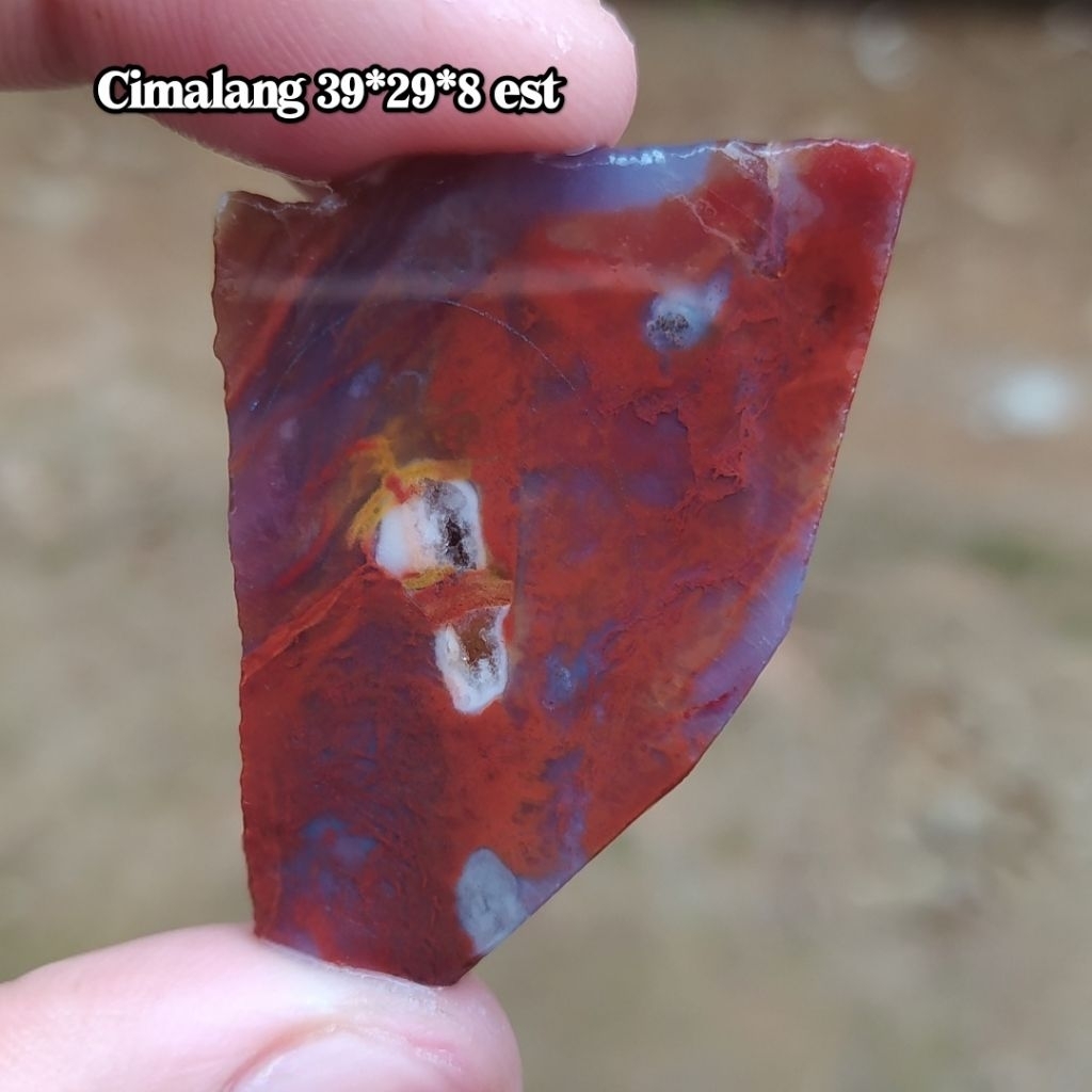 (TERMURAH) Bahan Lempengan Batu Akik Pancawarna Garut Cimalang Motif unik