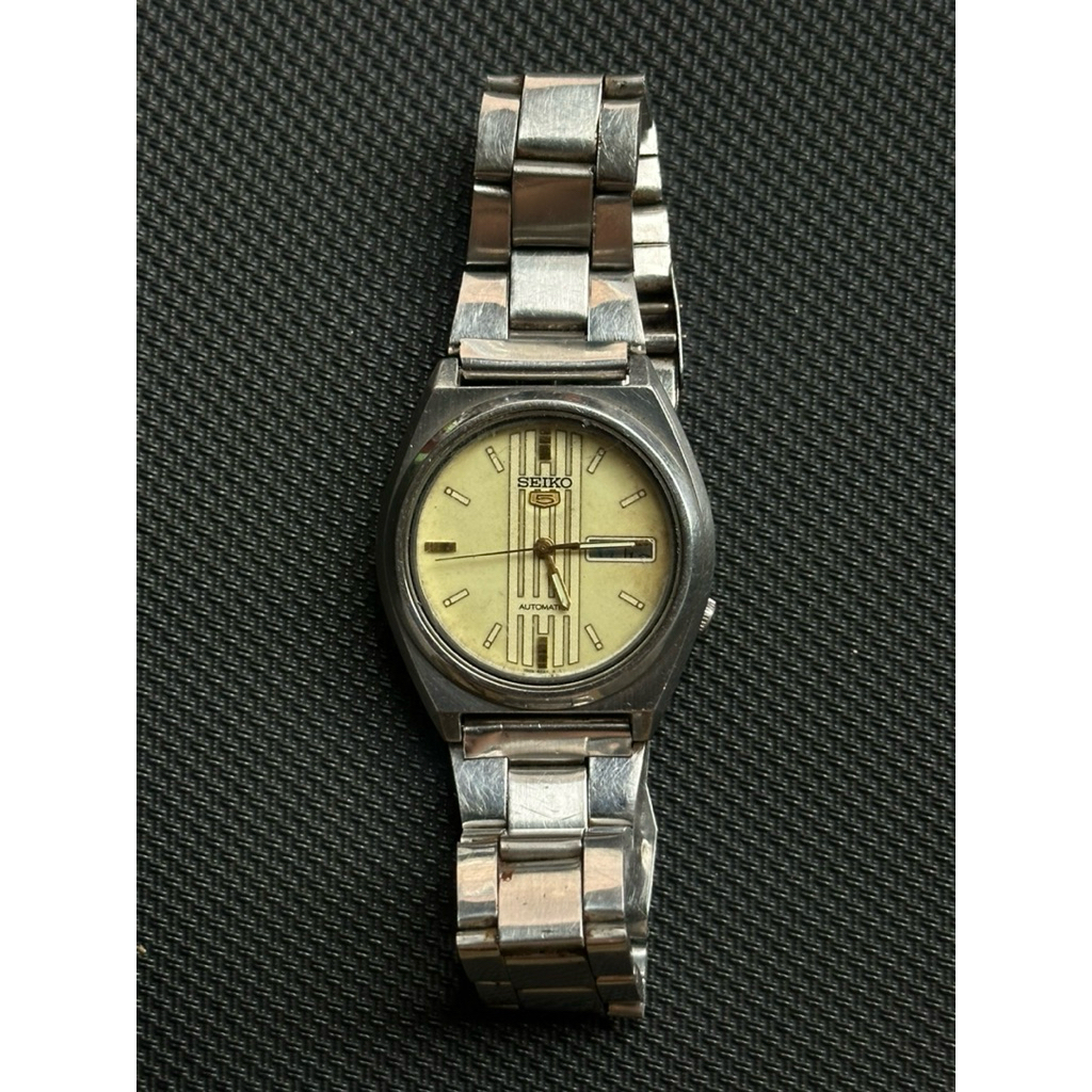 preloved jam tangan seiko 5 automatic fosfor rare