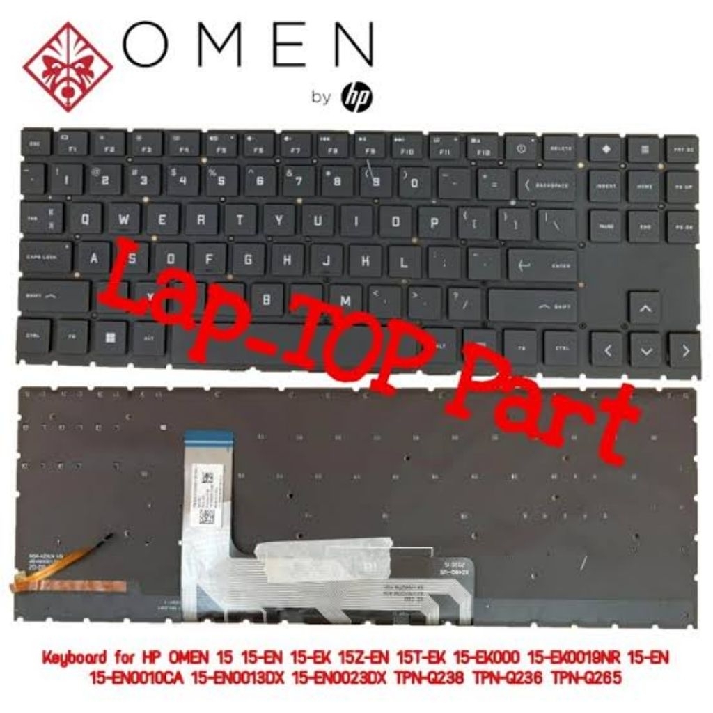Keyboard HP OMEN 15-EN0013dx 15-en0023dx 15-en1036ax 15-en1029ax