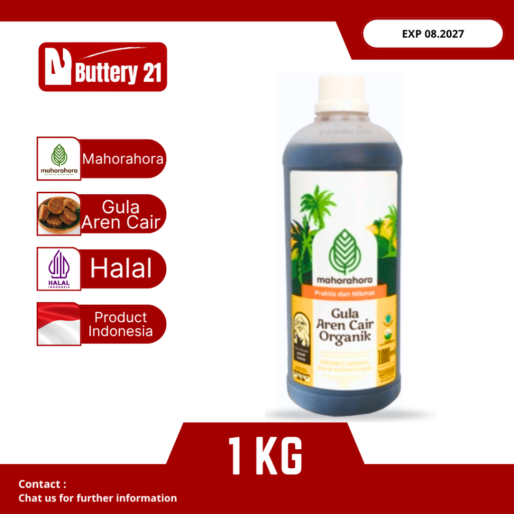 GULA AREN CAIR 1 KG/SYRUP GULA AREN/MAHORAHORA GULA AREN/PALM SUGAR SYRUP