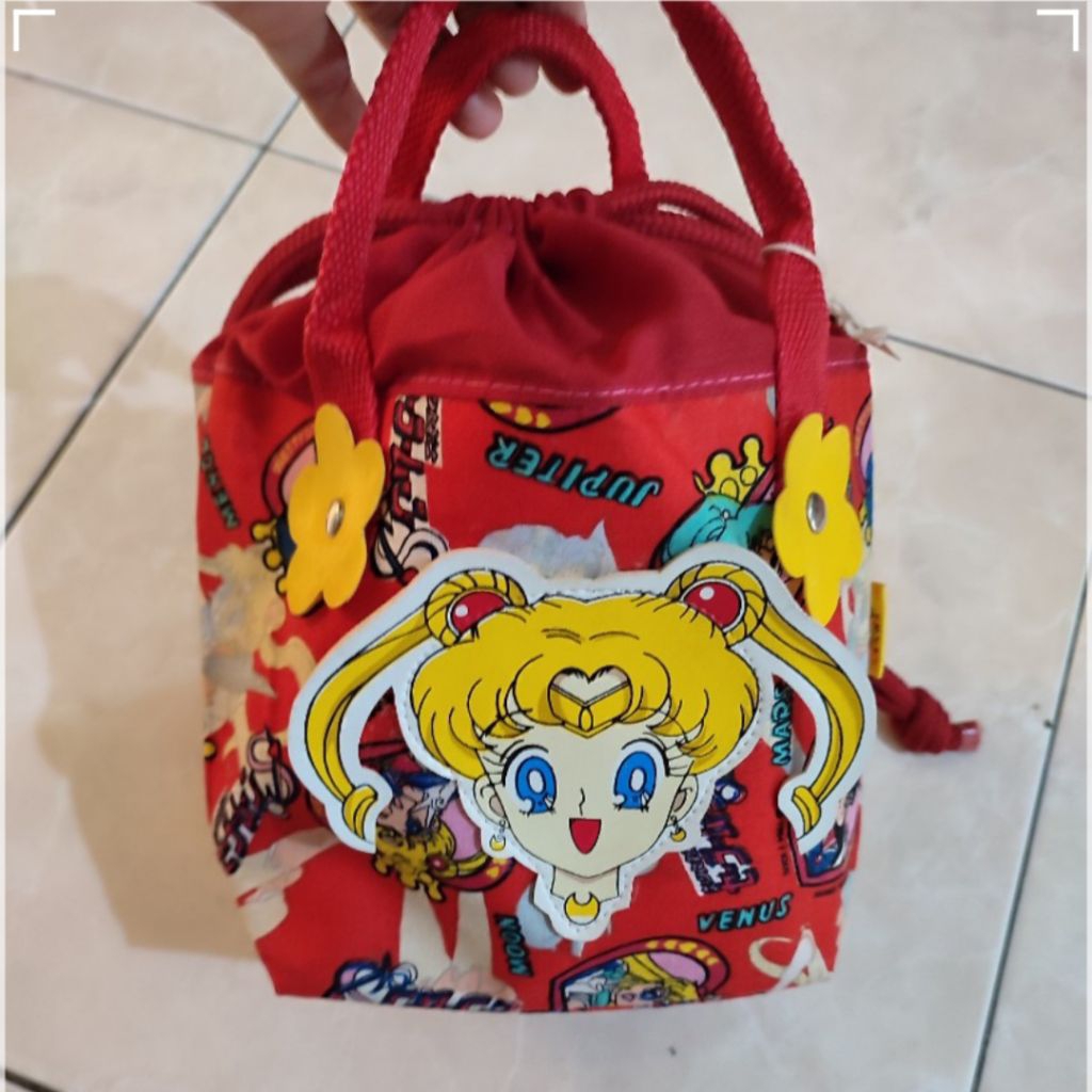 tas tenteng/tas serut/tas pinggang sailormoon