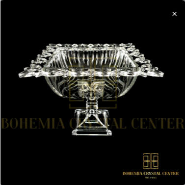Crystal Centerpiece Bowl Berkaki - Czech Crystal Premium | BCC