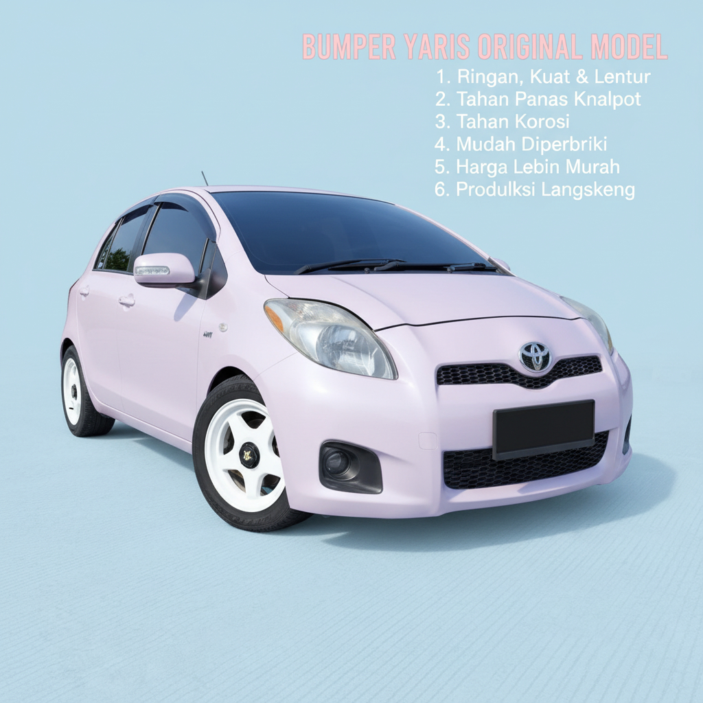 bumper bemper yaris depan yaris bakpao fiber duraflex