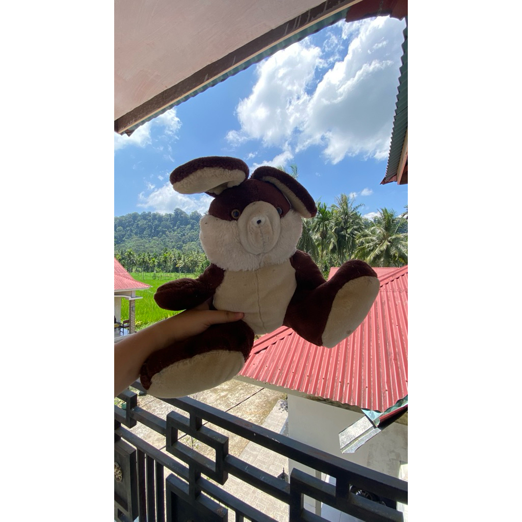 boneka kelinci lembut lucu