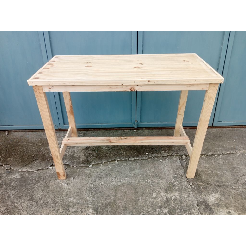 meja makan Non finishing 100x50 Jati belanda