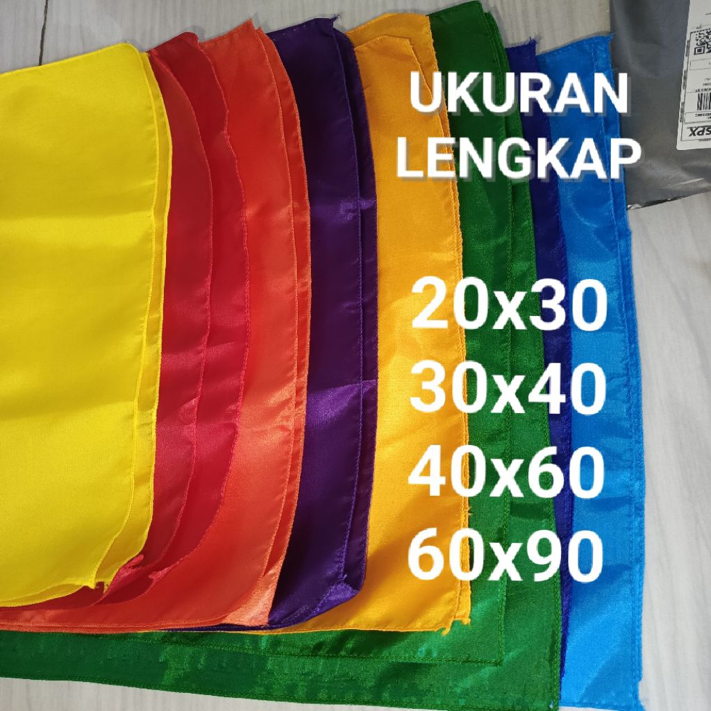 BENDERA WARNA POLOS UKURAN LENGKAP | KAIN POLYESTER| BERBAGAI WARNA