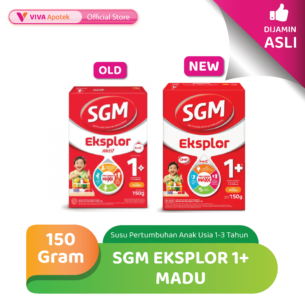 SGM Eksplor 1 Plus Madu Susu Formula Usia 1-3 Tahun (150 Gram)
