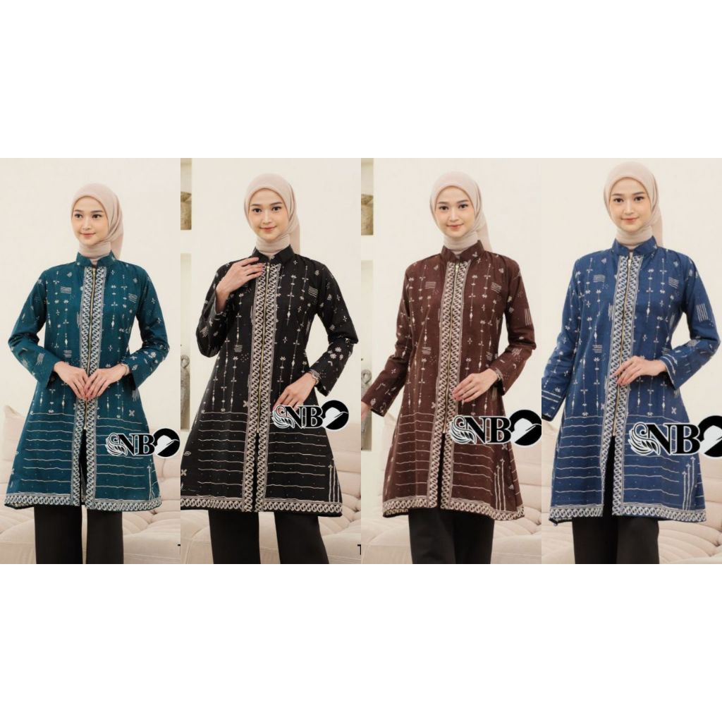 Batik Tunik Nirmala Batik Modern Blouse Tunik Atasan Batik Wanita Tunik Lyodra