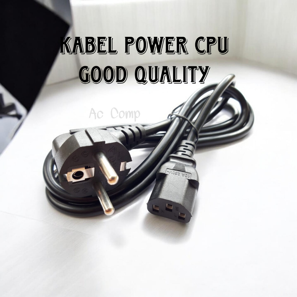 Kabel Power CPU Printer Dot Matrix – AC Cord Good Quality Anti Mudah Rusak