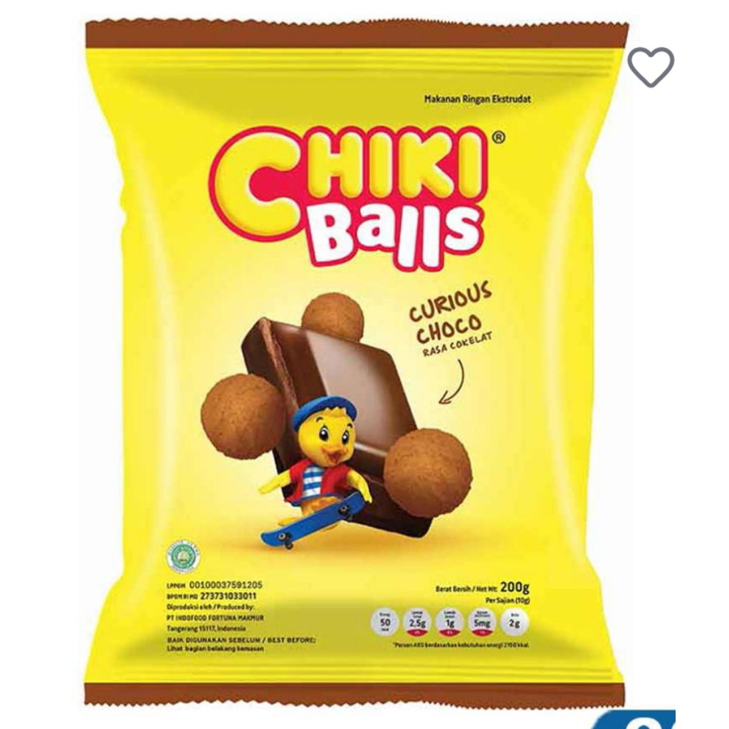 chiki balls chocolate jumbo 200g
