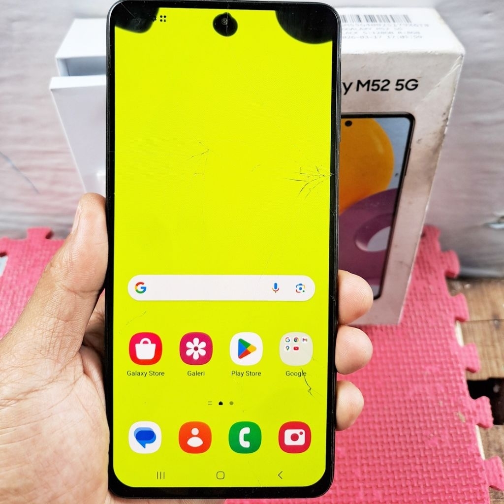 Handphone Samsung Galaxy M52 5G Second 8/128 GB NFC Eks Resmi Sein Original