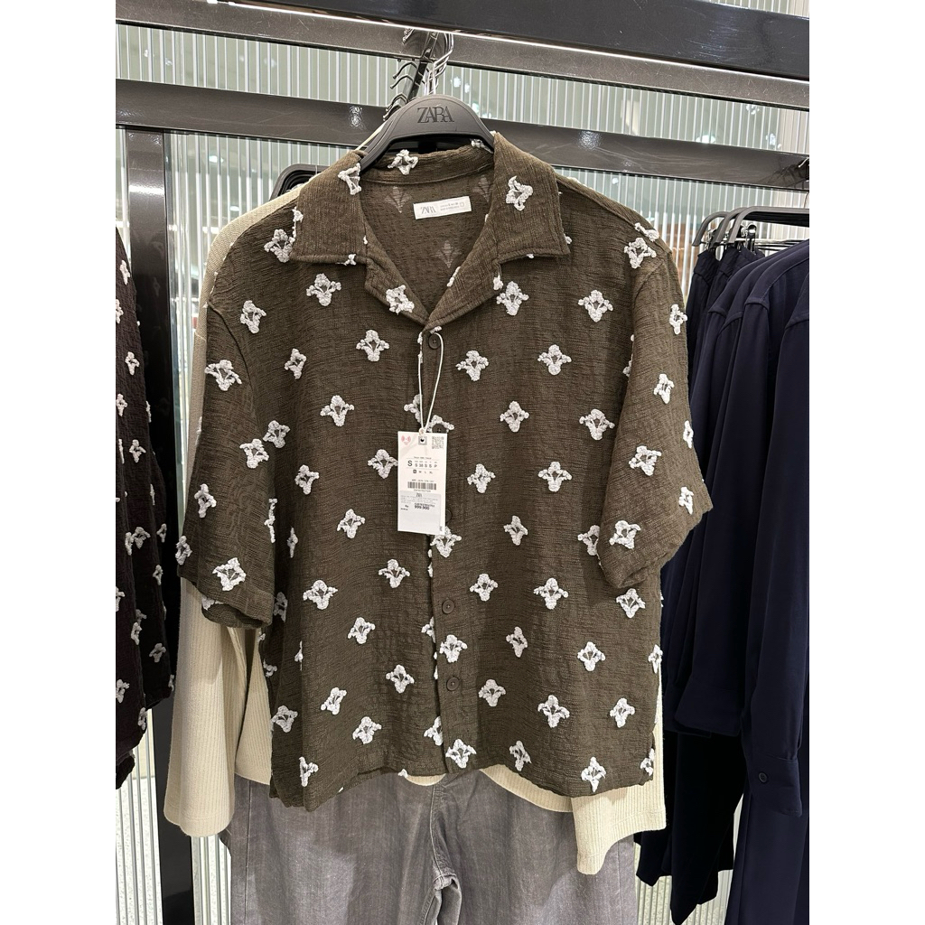 Kemeja Renda Pria Zara