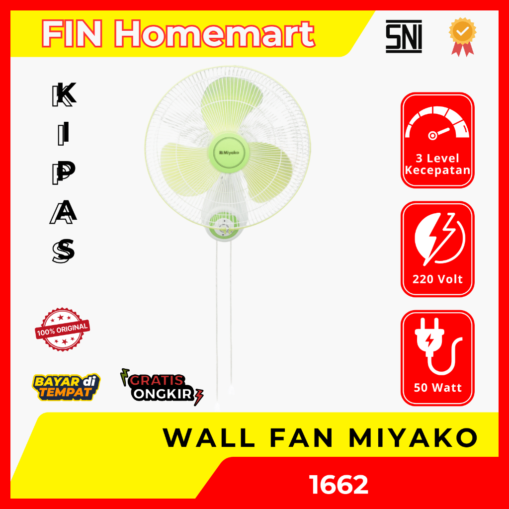 Kipas Angin Miyako KAW-1662