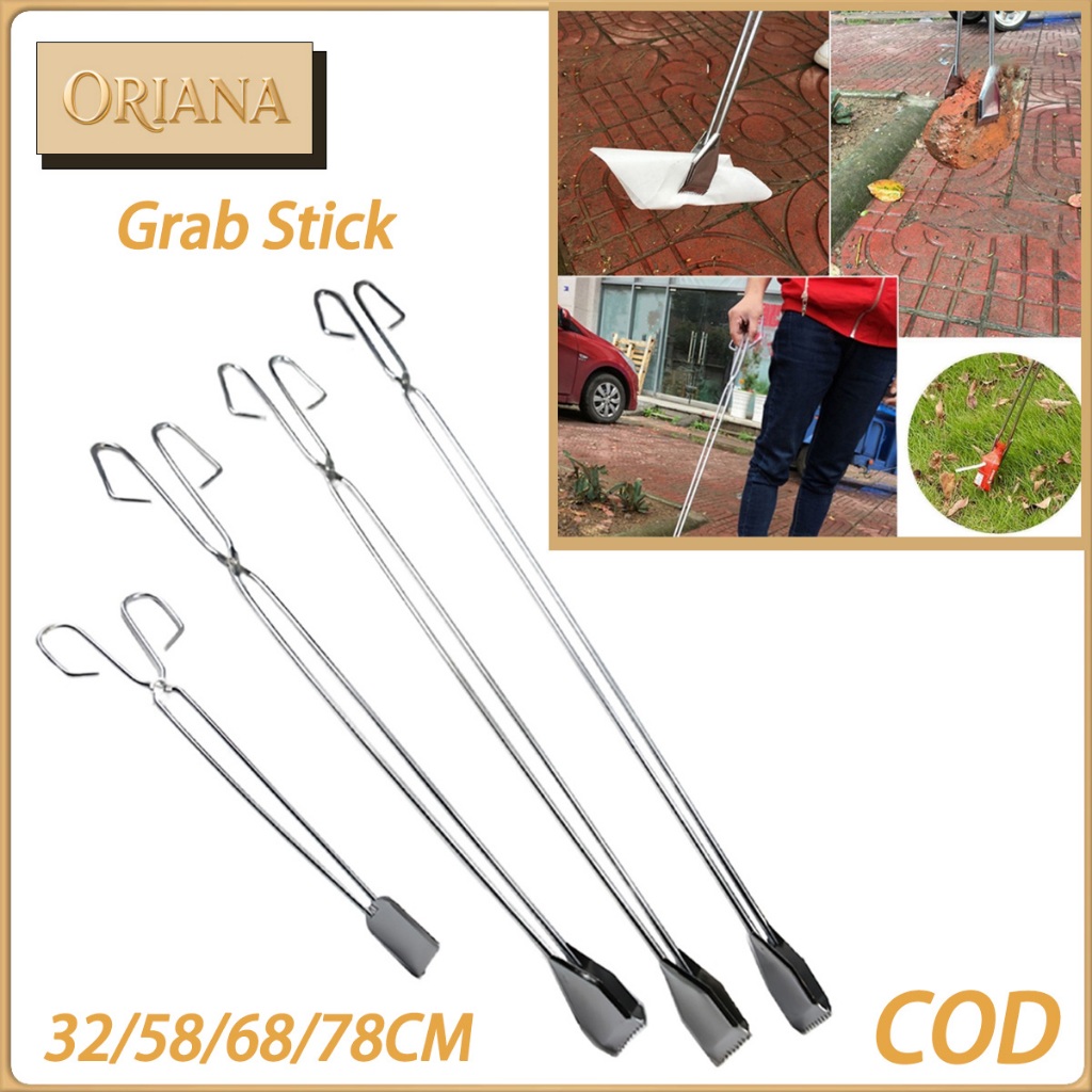 Jepitan Sampah Panjang 80cm Stainless Steel Capitan Sampah Alat Ambil Sampah Anti Karat Kokoh Tahan 